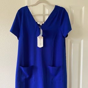 Boutique NWT Royal Shift dress